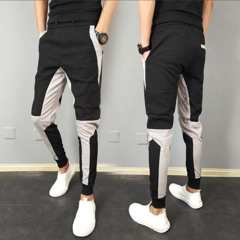 Men Casual Stitching Gradient All Match Pants