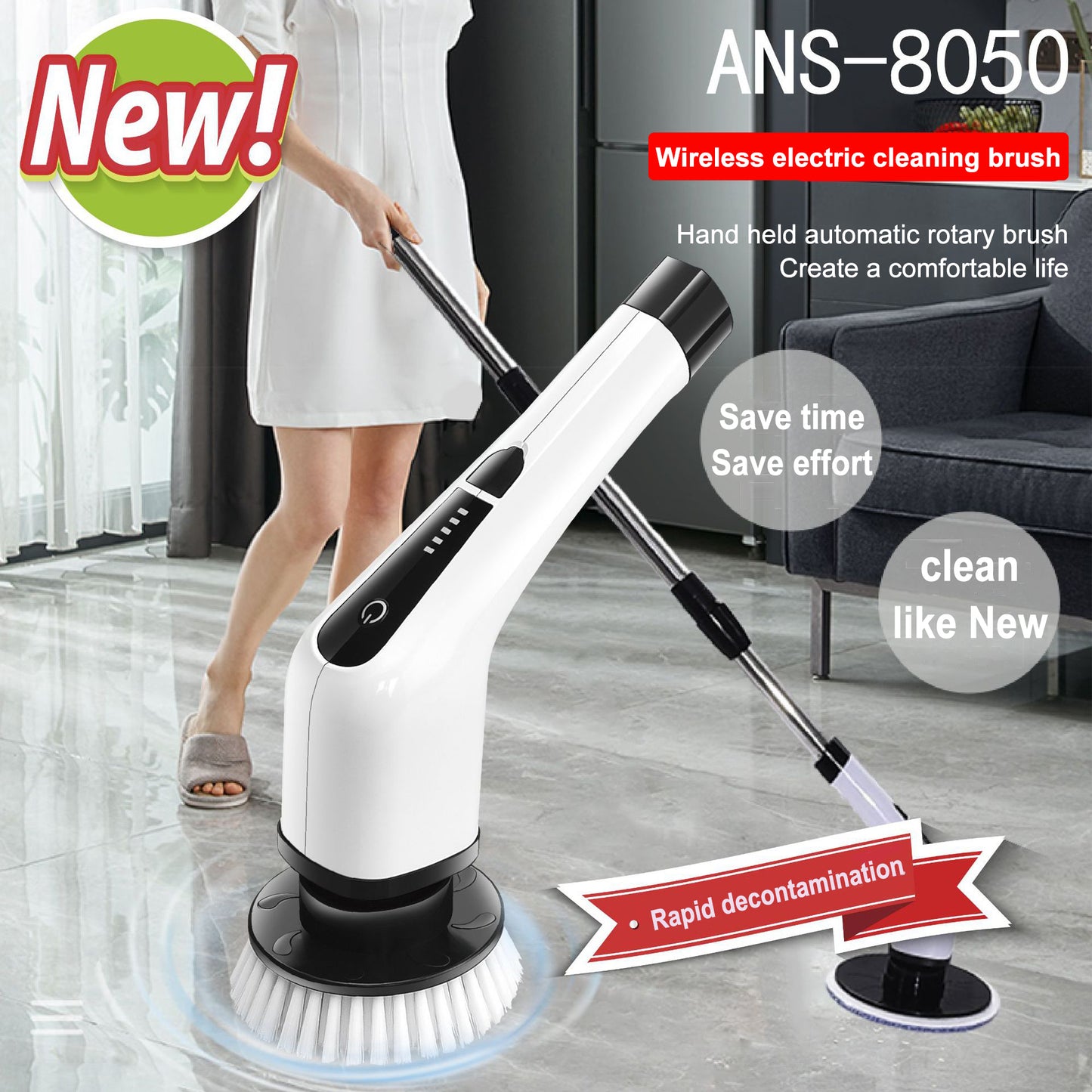 Electric Cleaning Brush Handheld