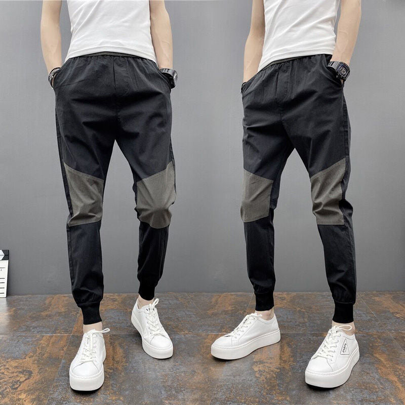 Men Casual Stitching Gradient All Match Pants