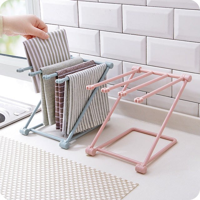 Foldable Dishcloth Shelf Kitchen Accessories Organizer