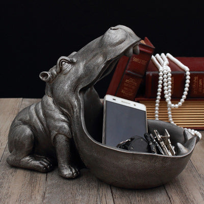 Hippo Ornaments Nordic Creative Home Storage Tray Accessories