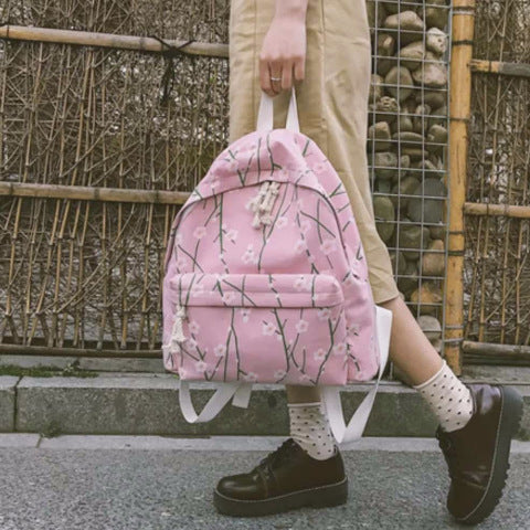 flower Printed backpack