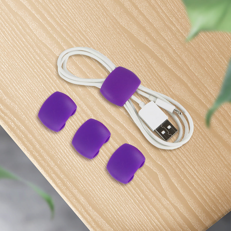 Travel Data Cable Simple Multi-functional Organize Storage Buckle