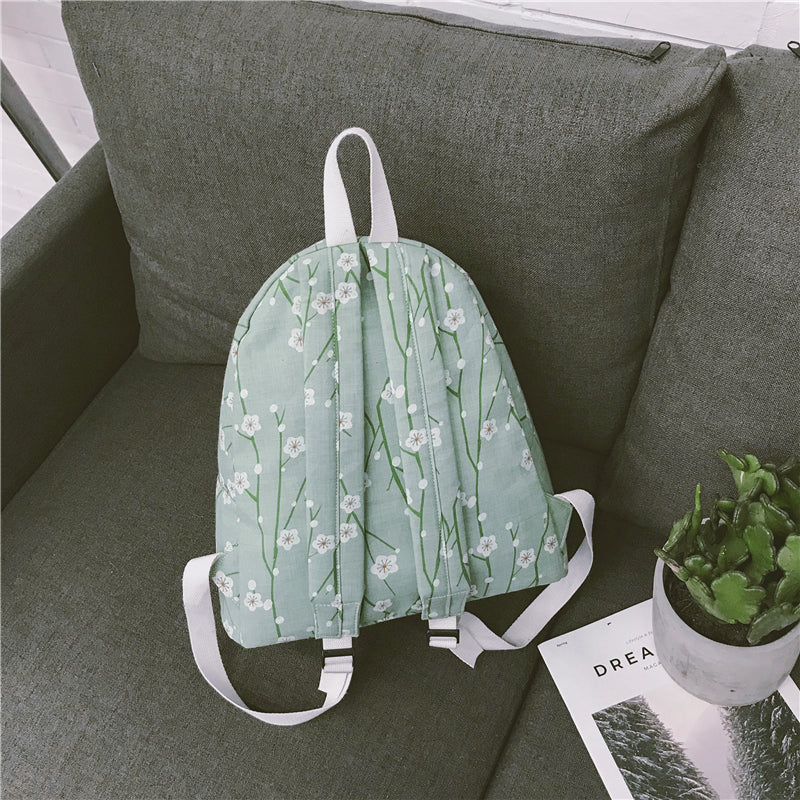 flower Printed backpack