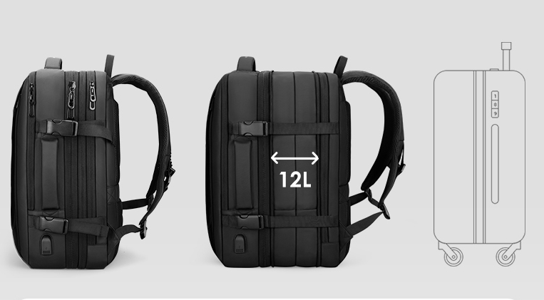 ultimate backpack charging phone backpack anti theft with water proof jacket