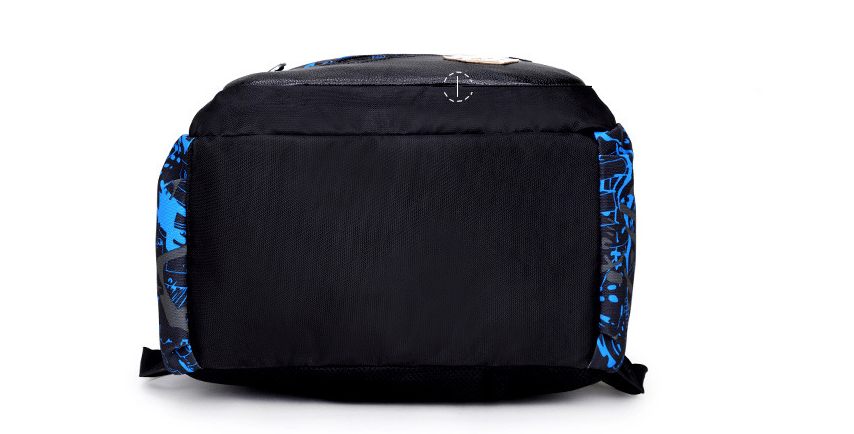 Blue and Black gym backpack