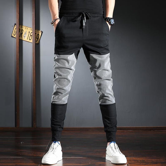 Men Casual Stitching Gradient All Match Pants