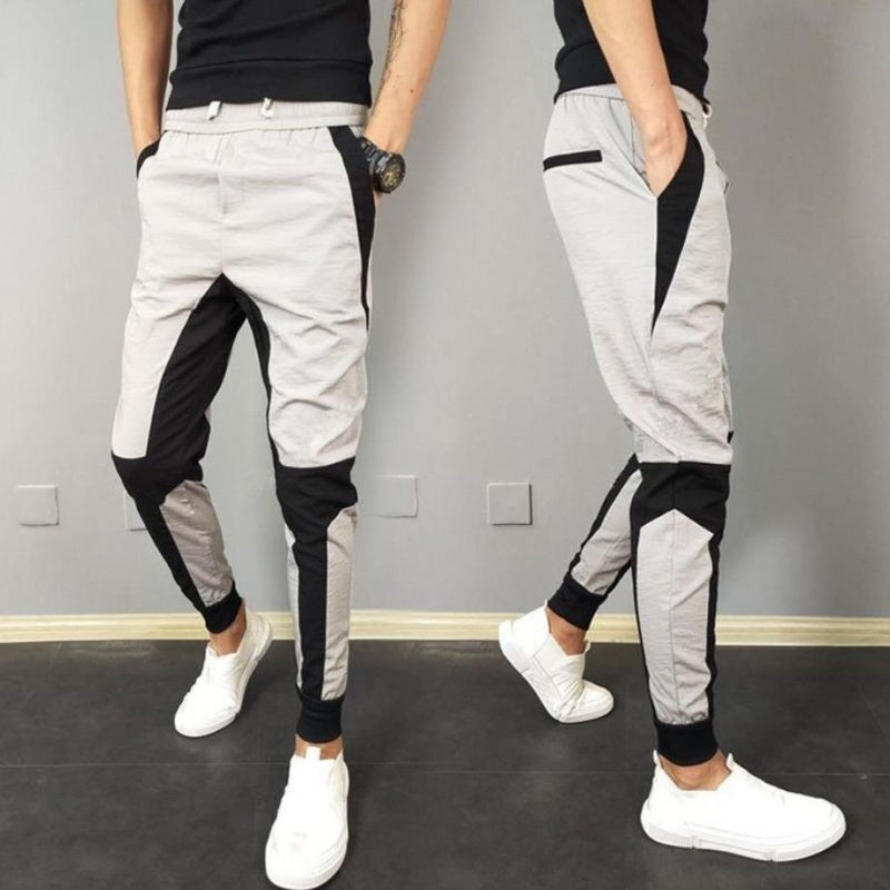 Men Casual Stitching Gradient All Match Pants