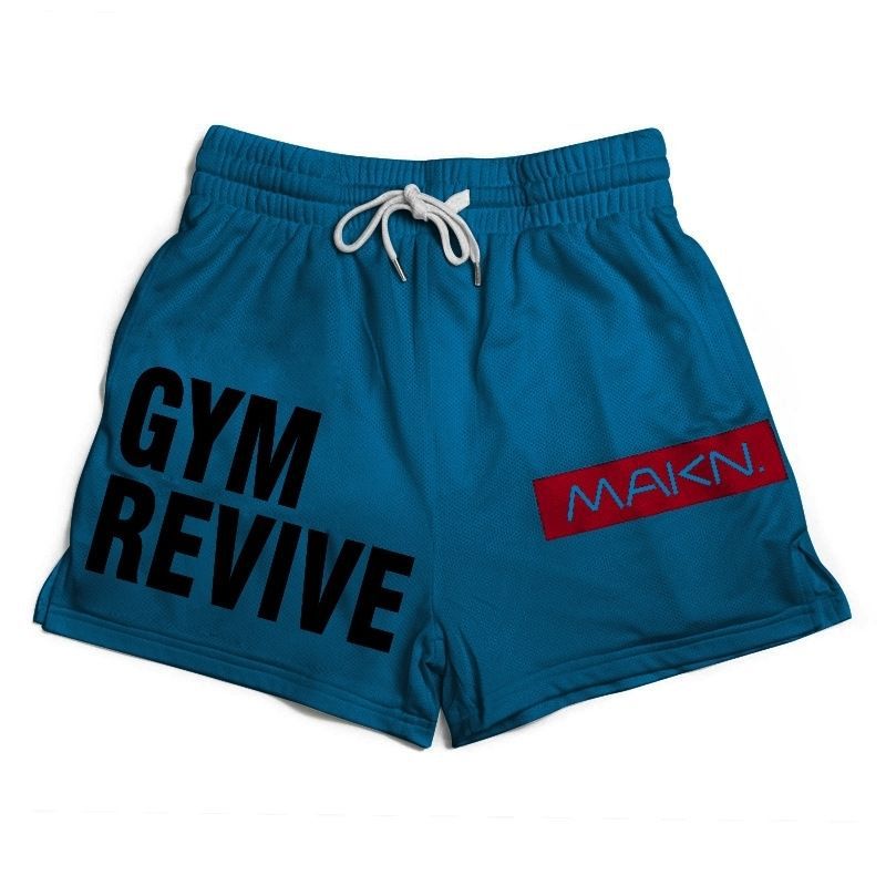 Fitness Men Shorts Mesh Breathable Multicolor Running